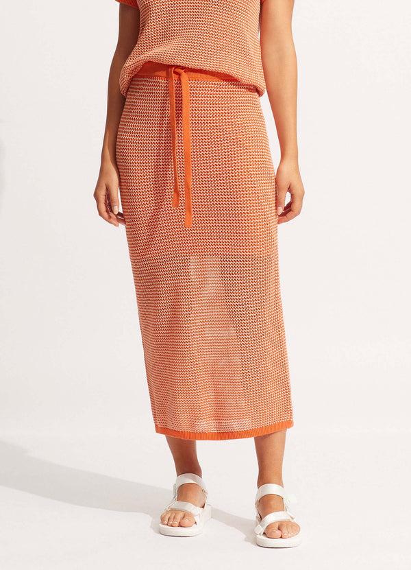 Seafolly Sunray Knit Skirt - Mandarin