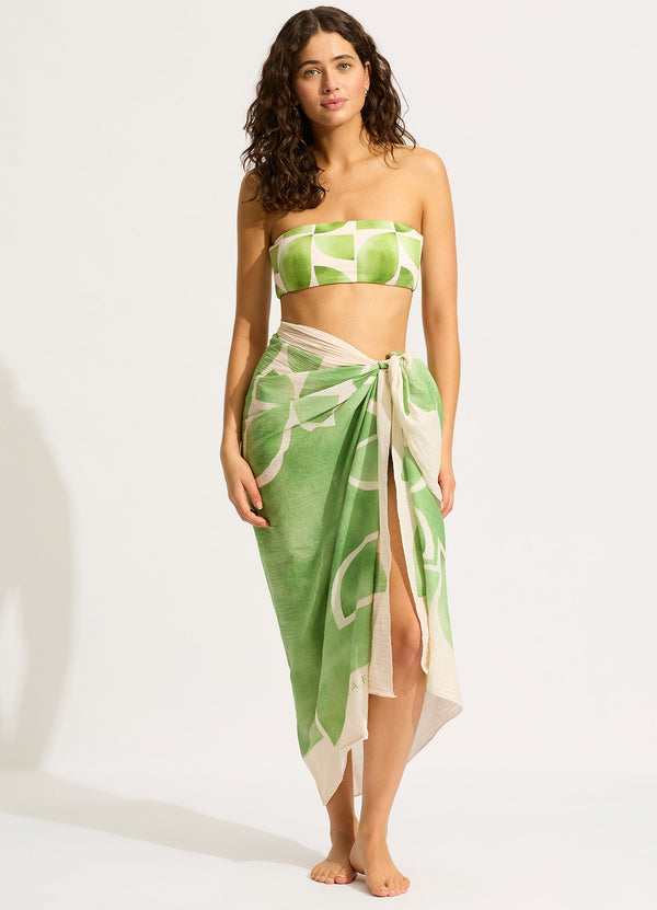 seafolly Sunray Sarong - Sage