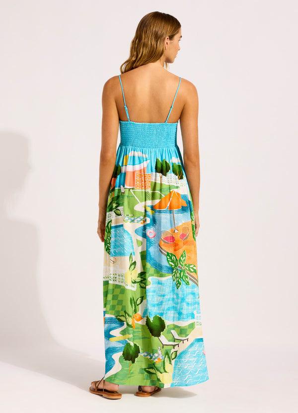 Seafolly Sunset Maxi Dress - Turquoise