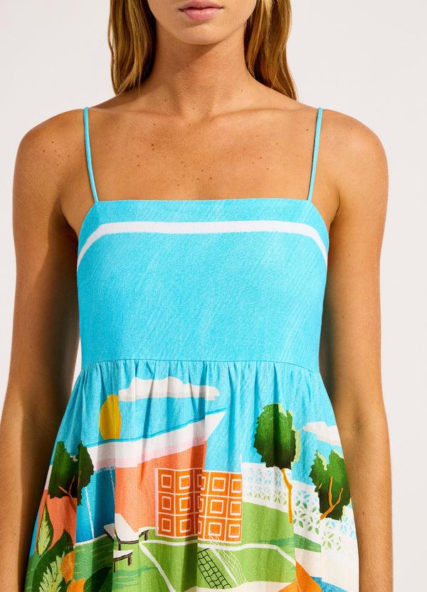 Seafolly Sunset Maxi Dress - Turquoise