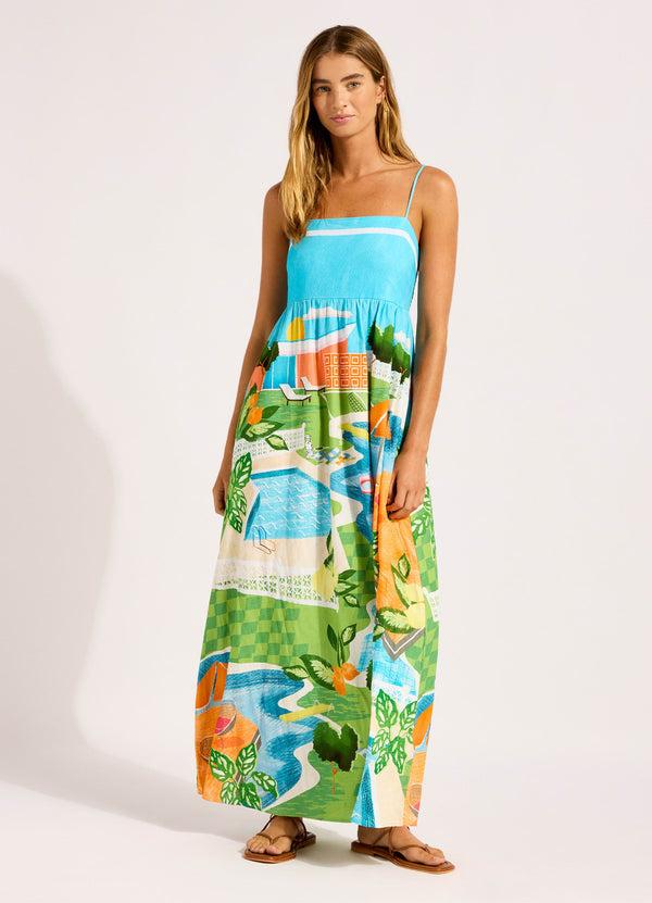 seafolly Sunset Maxi Dress - Turquoise