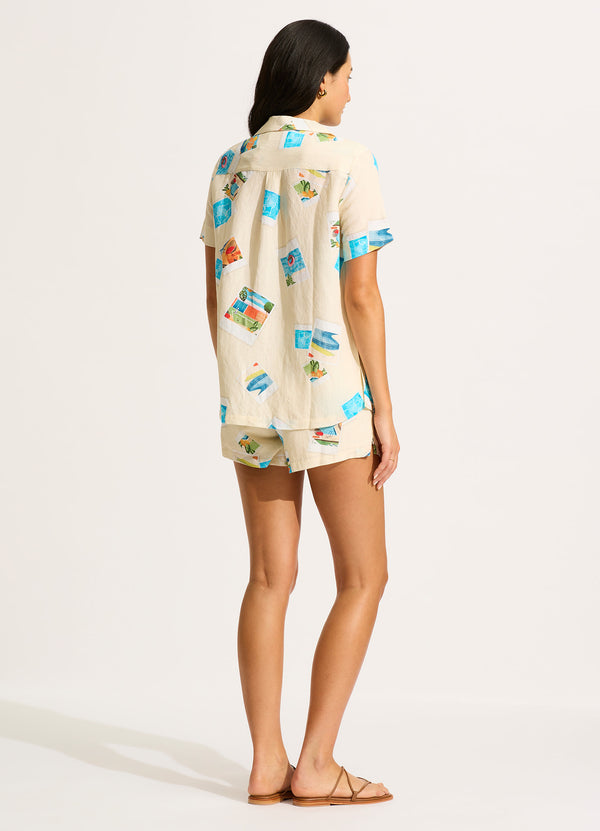 Seafolly Sunset Short - Ecru