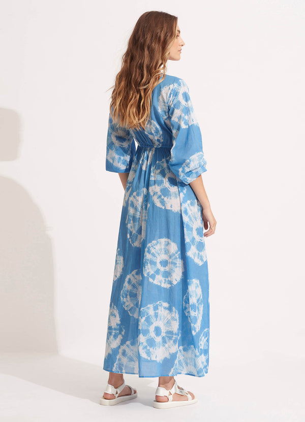 Seafolly Tie Dye Maxi Dress - Azure