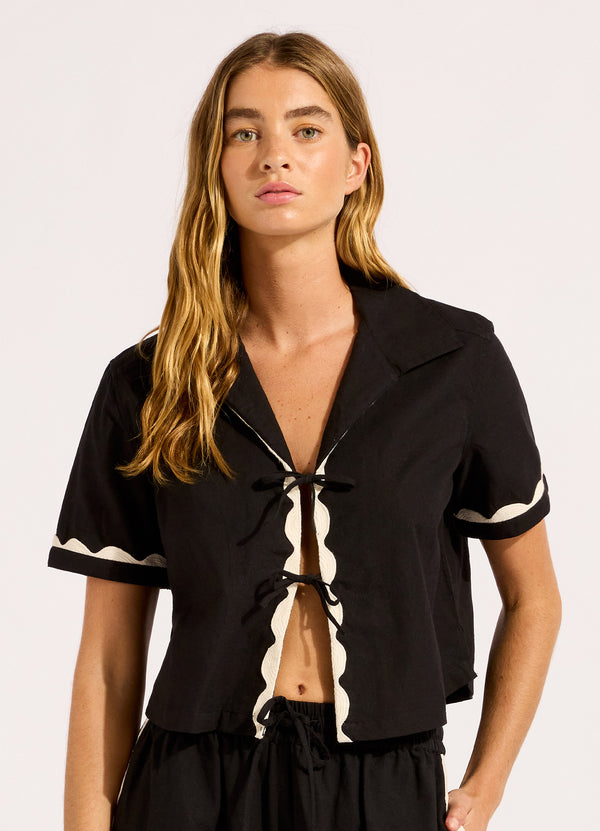 Seafolly Tie Front Shirt