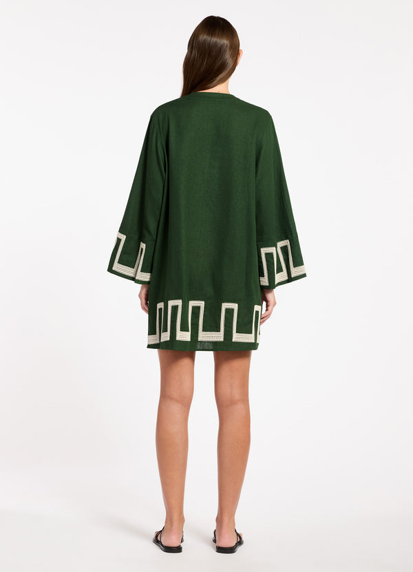 Seafolly Tirari Nights Embroidered Mini Kaftan