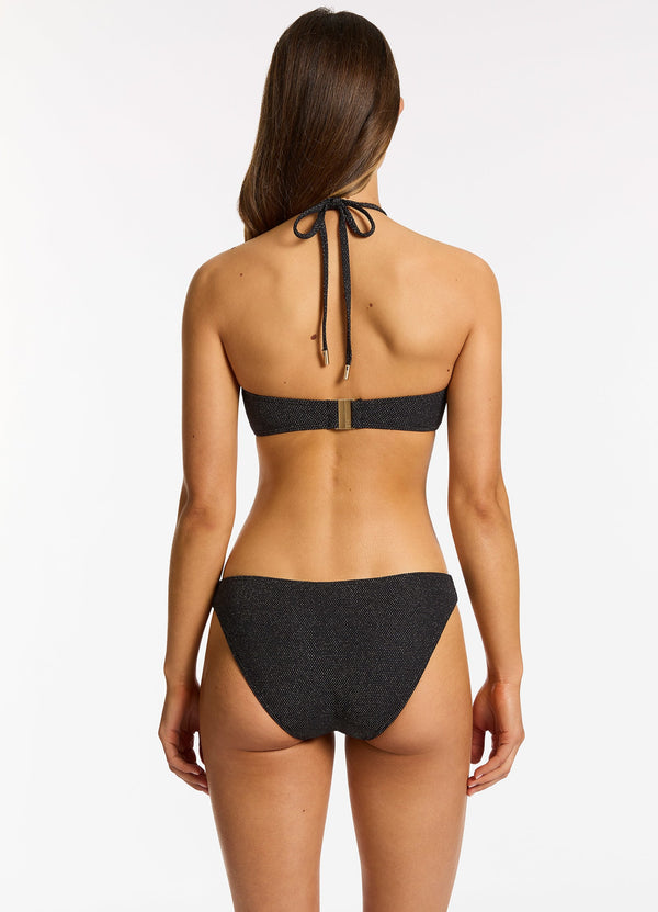 Seafolly Tirari Nights Hipster Bikini Bottom - Black