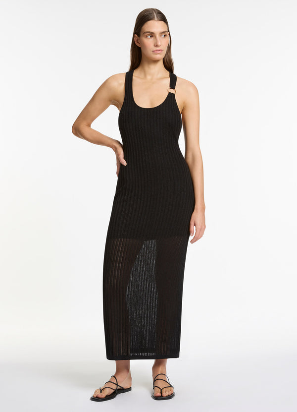 seafolly Tirari Nights Knit Maxi Dress - Black