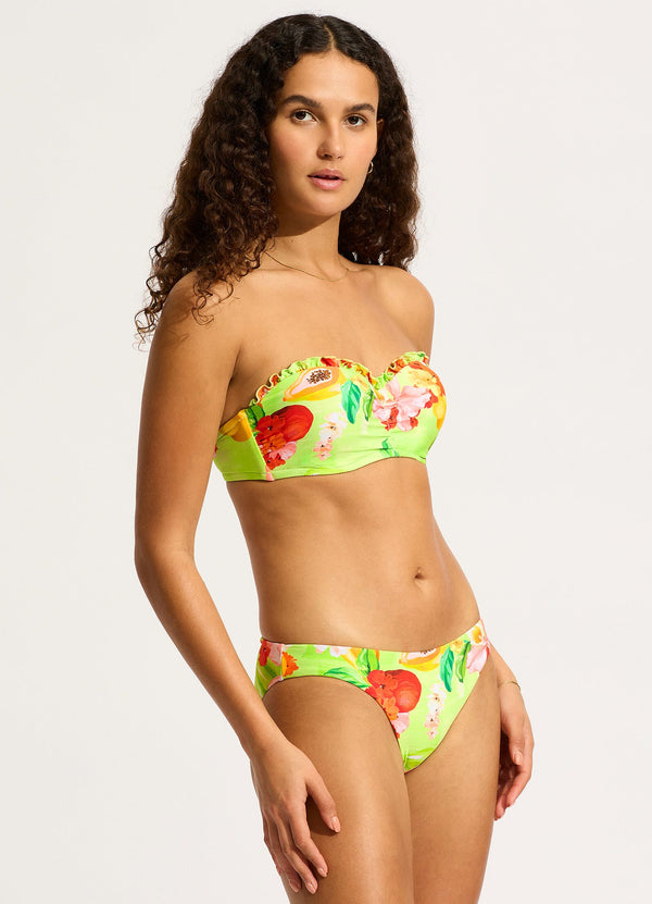 Seafolly Tropique Hipster Bikini Bottom - Aloe Gel