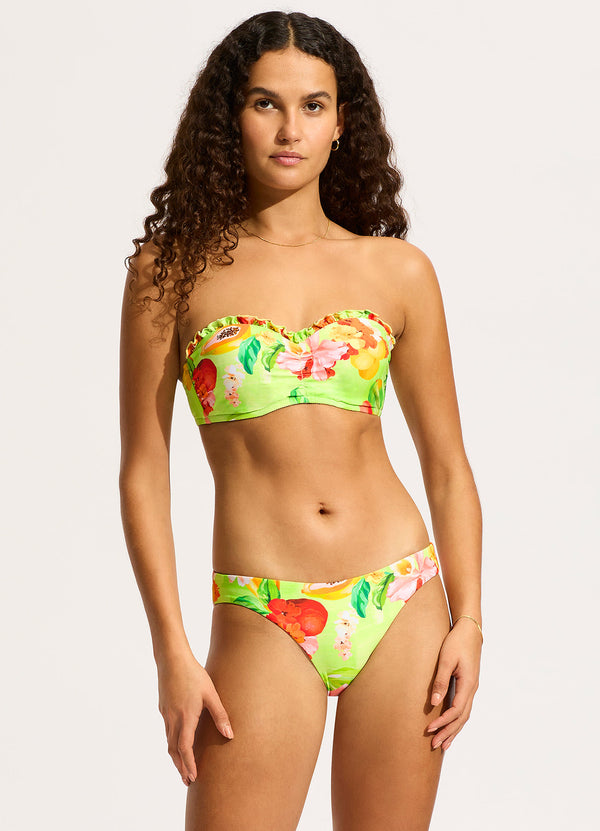 seafolly Tropique Hipster Bikini Bottom - Aloe Gel