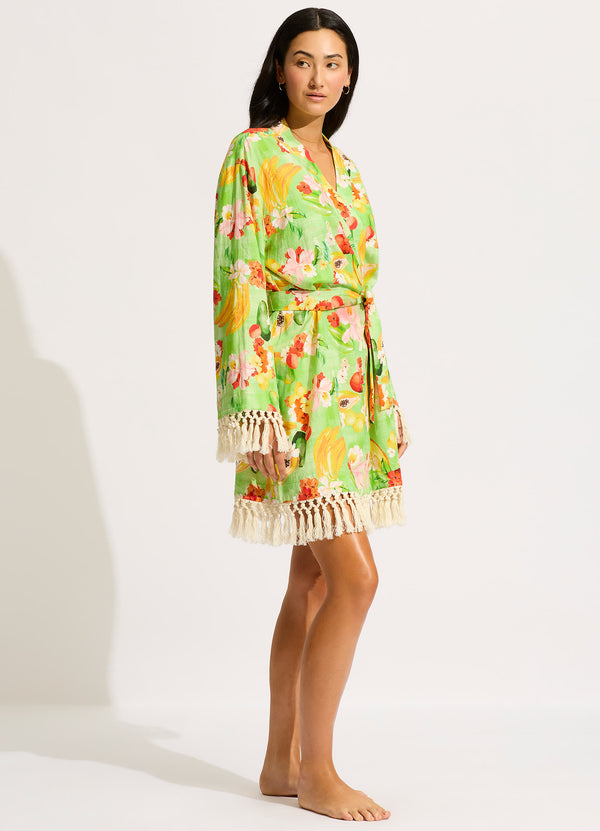 Seafolly Tropique Robe - Aloe Gel