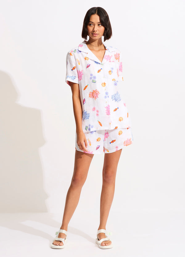 Seafolly Under The Sea Beach Shirt - White