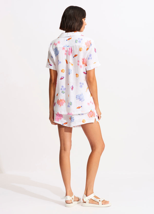 Seafolly Under The Sea Beach Shirt - White