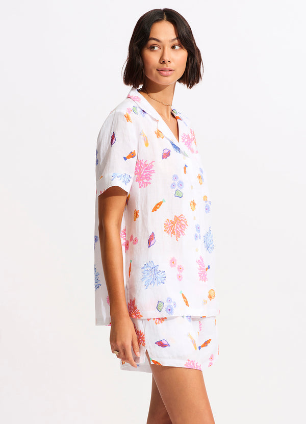 Seafolly Under The Sea Beach Short - White