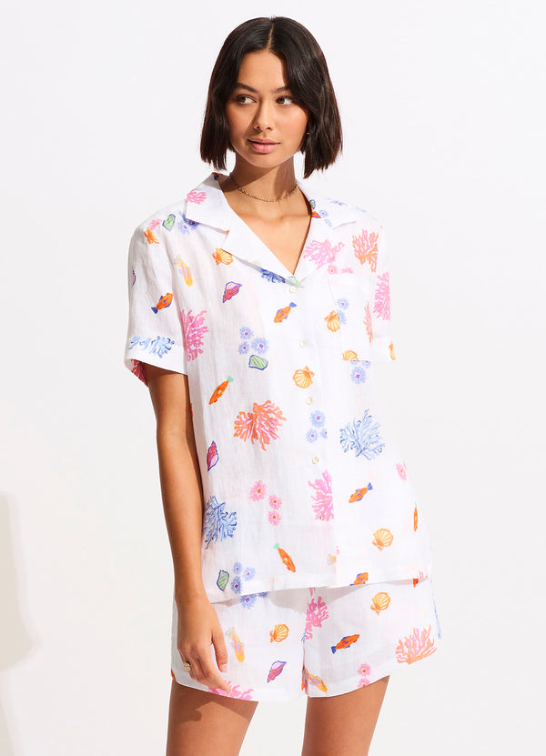 seafolly Under The Sea Beach Short - White