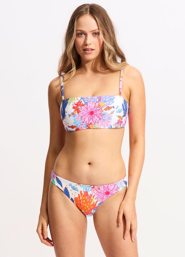 Seafolly Under The Sea DD Tank Bikini Top - White