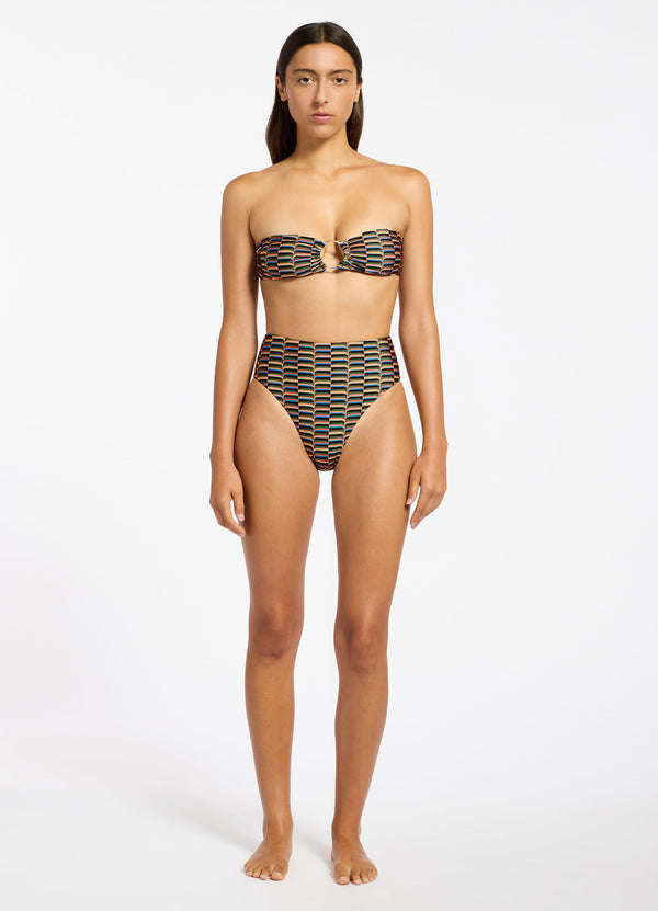 Seafolly Urban Geo Bandeau Bikini Top