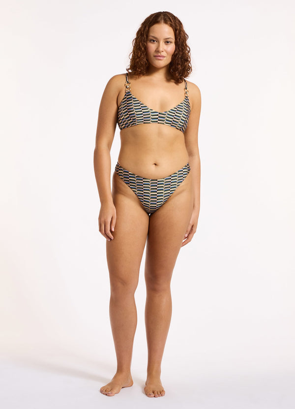 Seafolly Urban Geo High Leg Bikini Bottom