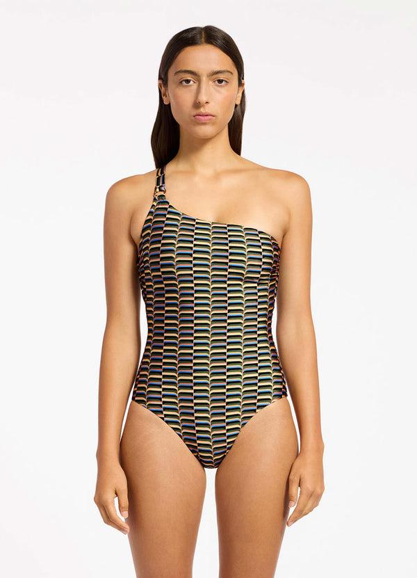 Seafolly Urban Geo One Shoulder One Piece