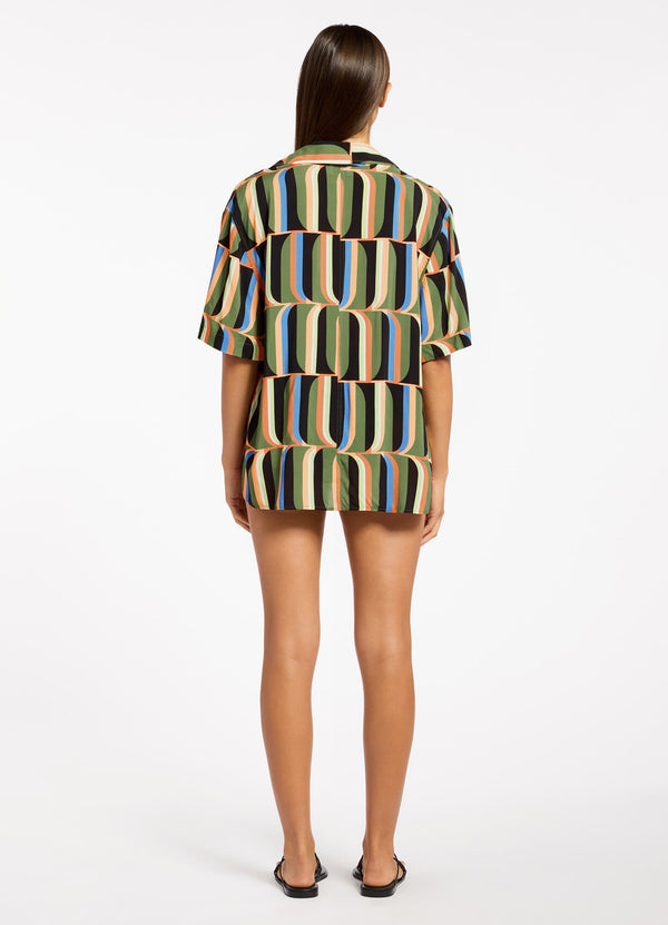 Seafolly Urban Geo Short Sleeve Shirt