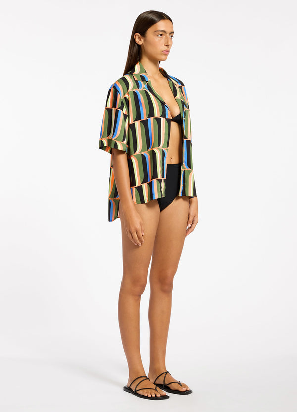 Seafolly Urban Geo Short Sleeve Shirt