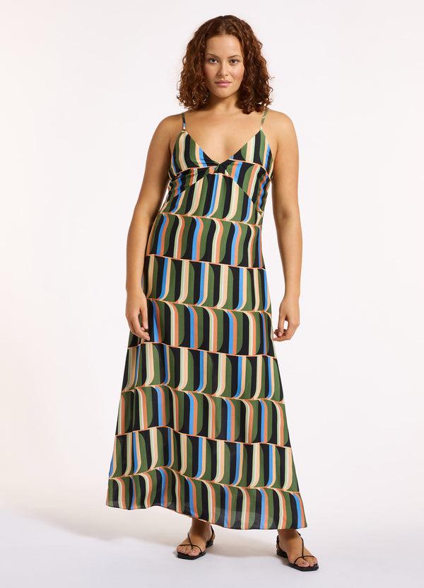 Seafolly Urban Geo Slip Maxi Dress