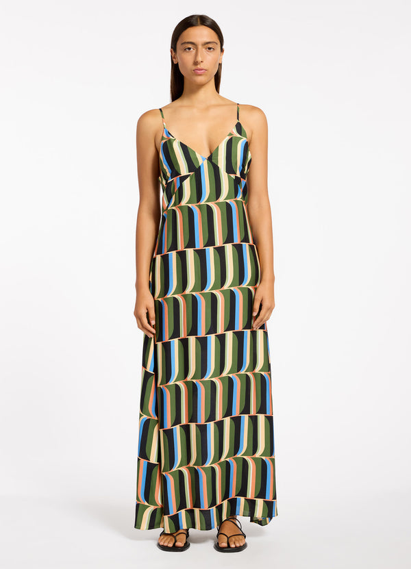 seafolly Urban Geo Slip Maxi Dress
