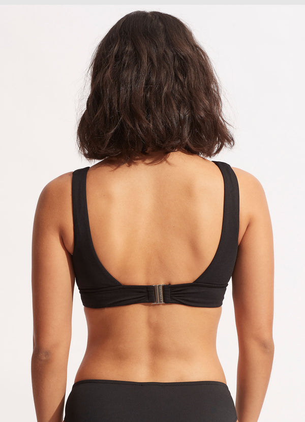 Seafolly V Neck Tank - Black