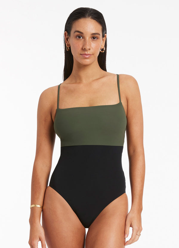 Seafolly Versa Tank One Piece - Olive