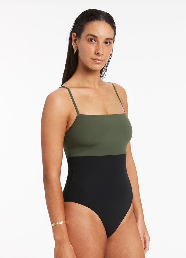 Seafolly Versa Tank One Piece - Olive