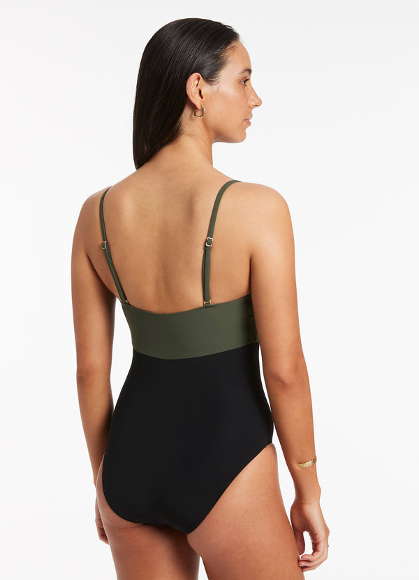 Seafolly Versa Tank One Piece - Olive