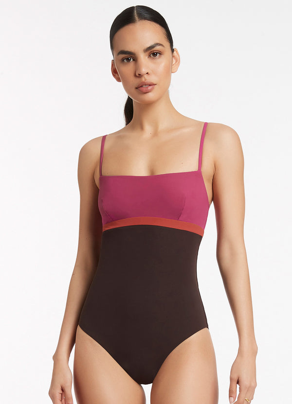 Seafolly Versa Tank One Piece - Orchid