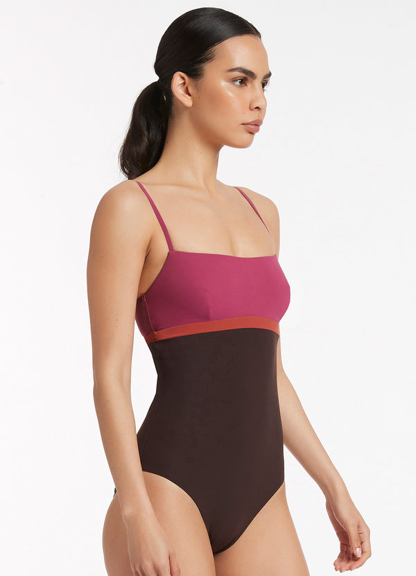 Seafolly Versa Tank One Piece - Orchid