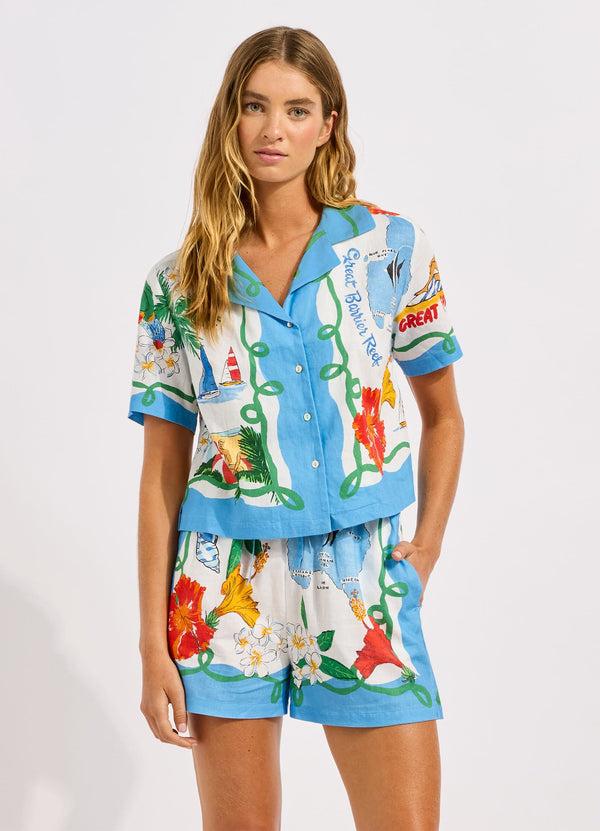 Seafolly Viva Vacation Crop Shirt