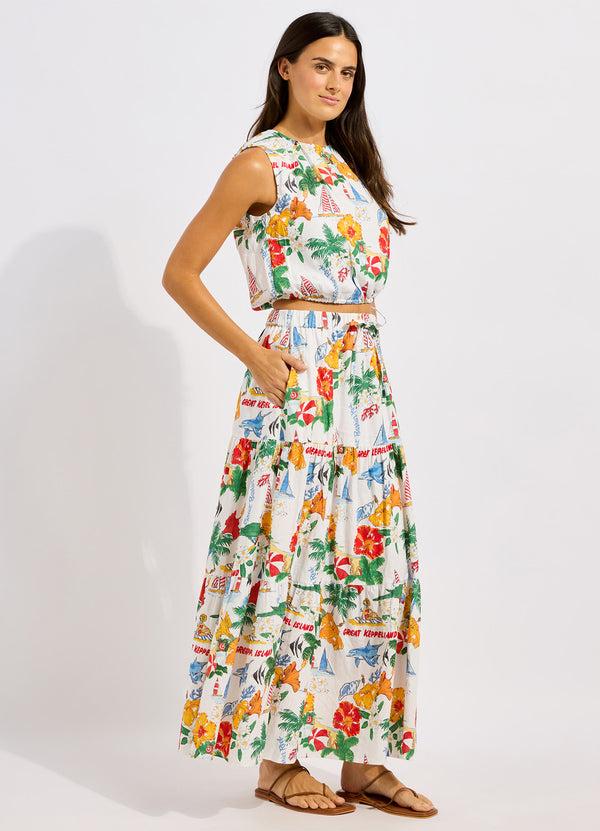 Seafolly Viva Vacation Drawcord Waist Top