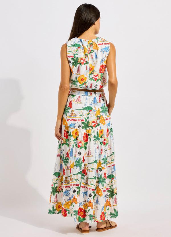 Seafolly Viva Vacation Tiered Maxi Skirt