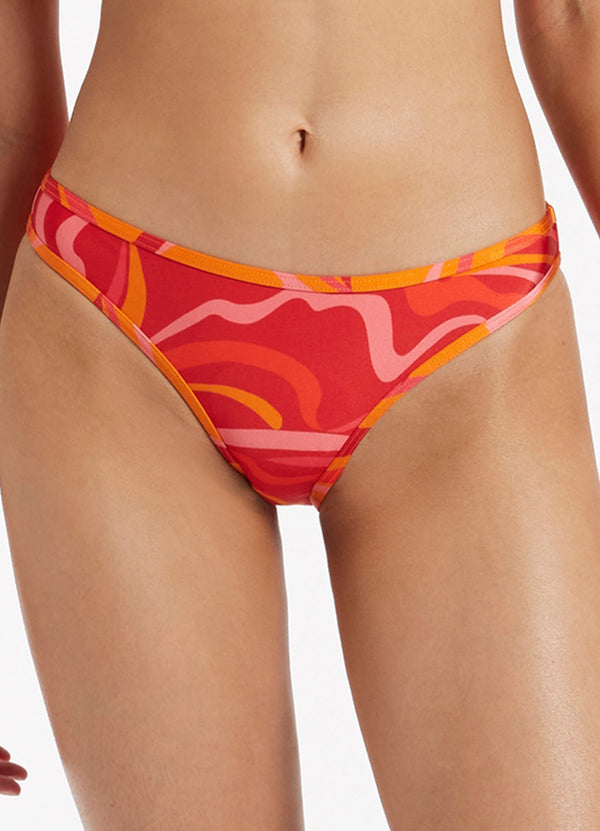 Seafolly Vortici Hipster Pant - Cherry