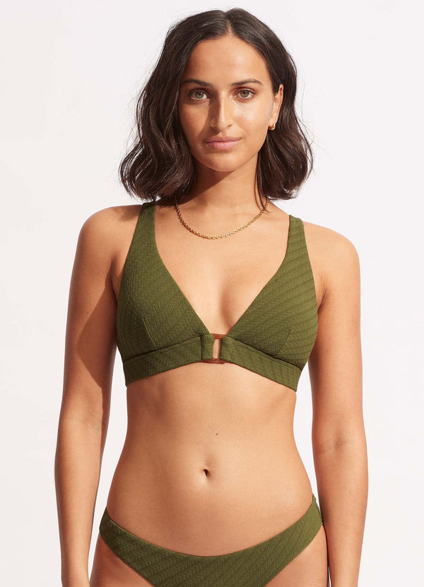 seafolly Willow Longline Tri - Avocado