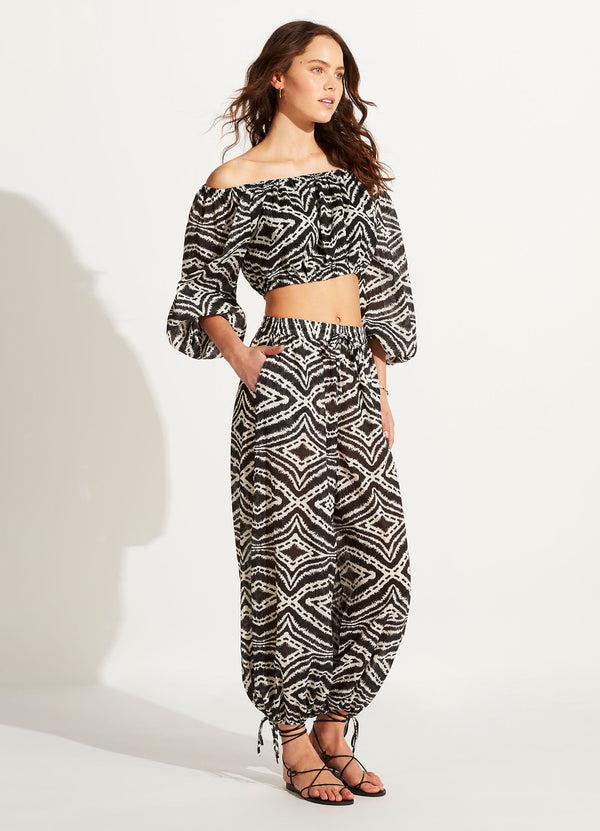 Seafolly Zanzibar Crop Top - Black