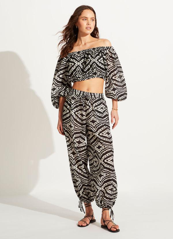 seafolly Zanzibar Harem Pant - Black