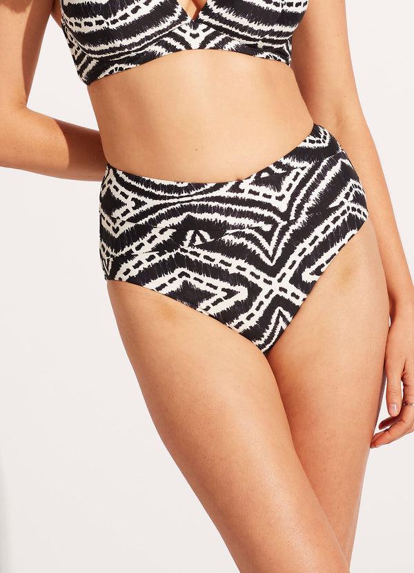 Seafolly Zanzibar High Waisted Pant - Black