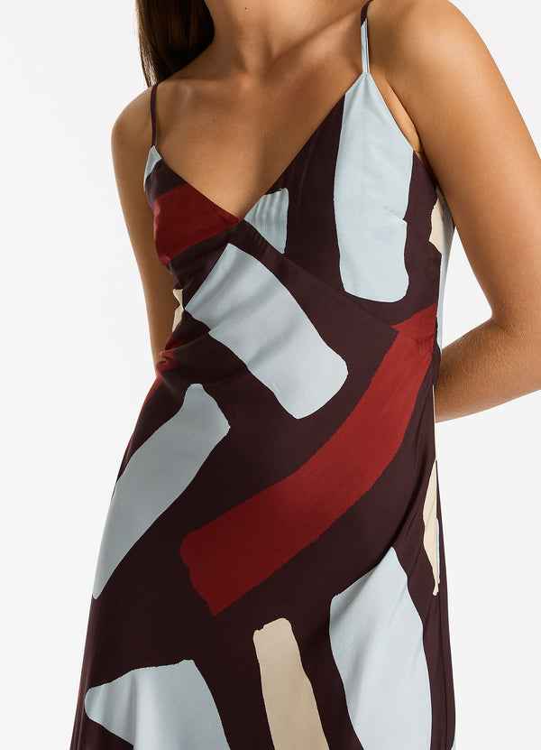 Seafolly Zarla Slip Maxi Dress - Ruby
