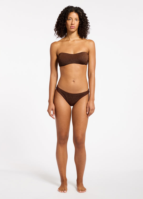 seafolly Tirari Nights Hipster Bikini Bottom - Chocolate