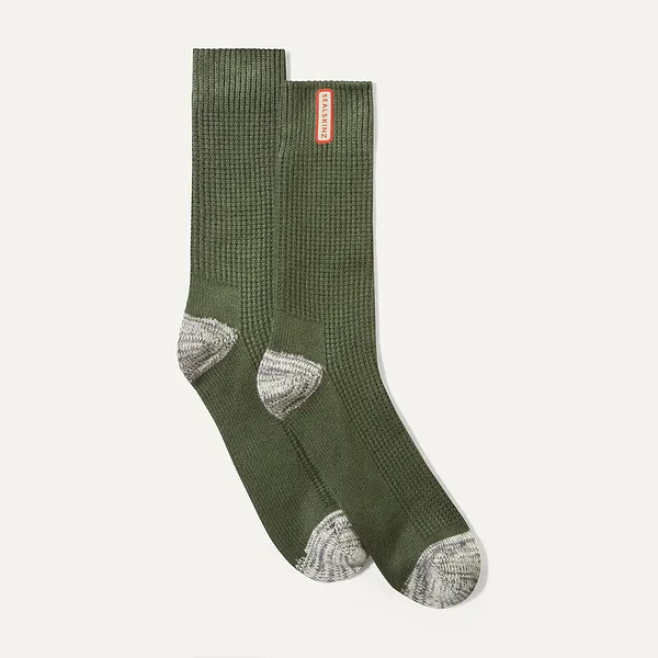 Sealskinz Bradenham Single Layer Bamboo Mid Length Lightweight Waffle Knit Sock