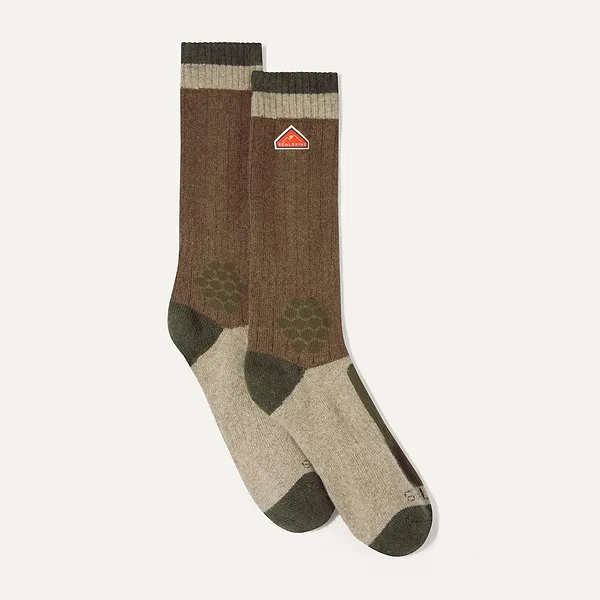 Sealskinz Gresham Recycled Wool And Cashmere Mid Length Colour Block Sock