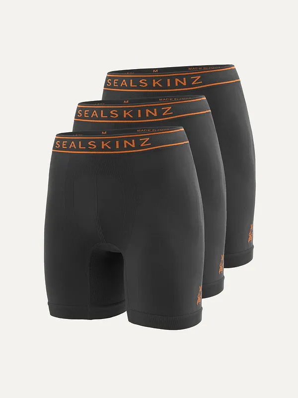 sealskinz Newton Men's Seamless Running Boxer Short Pack of 3