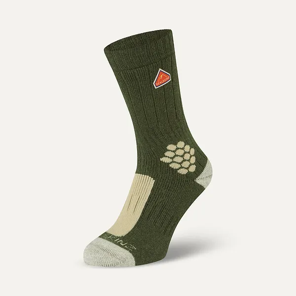 Sealskinz Scarning Recycled Wool And Cashmere Mid Length Colour Block Sock