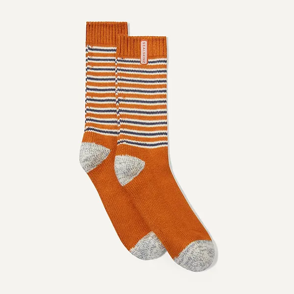 Sealskinz Oby Bamboo Mid Length Multi Stripe Sock