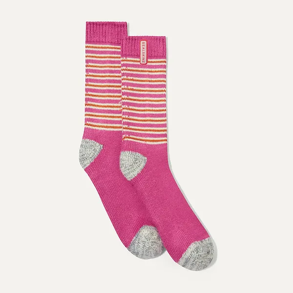 sealskinz Oby Bamboo Mid Length Multi Stripe Sock