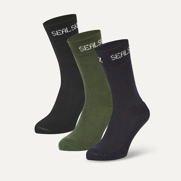 sealskinz Suffield - 3 Pack Solo Merino Liner Sock