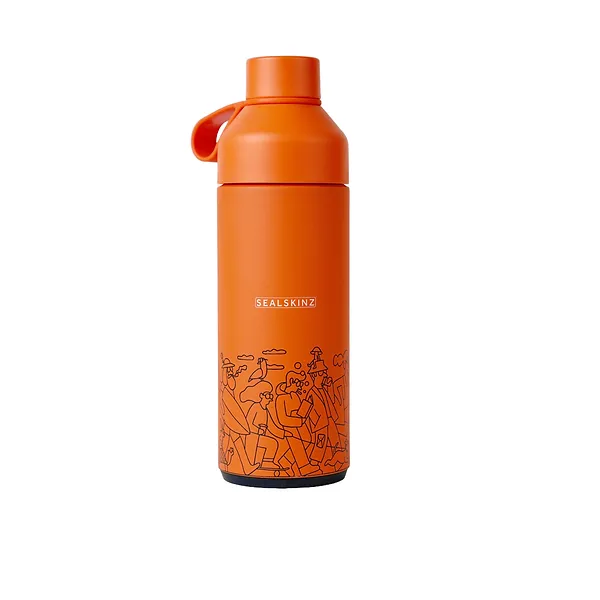 Sealskinz Sealskinz X Ocean Bottle - Reusable Water Bottle (Sun Orange 1 Litre)